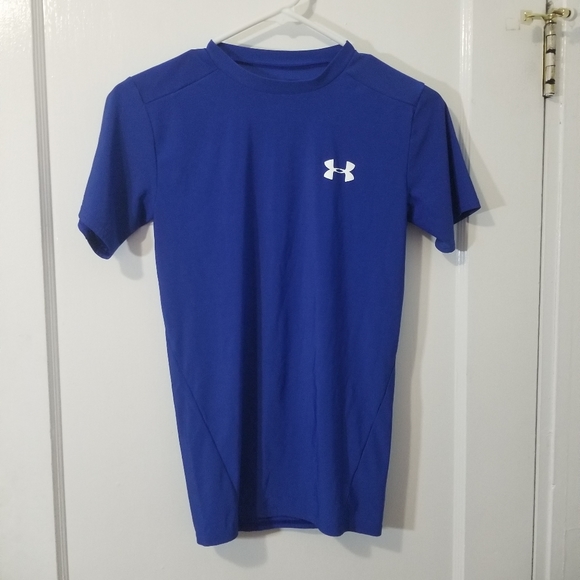 Under Armour Other - Men's Blue Under Armour Short Sleeve Compression Heat Gear Shirt Size Medium